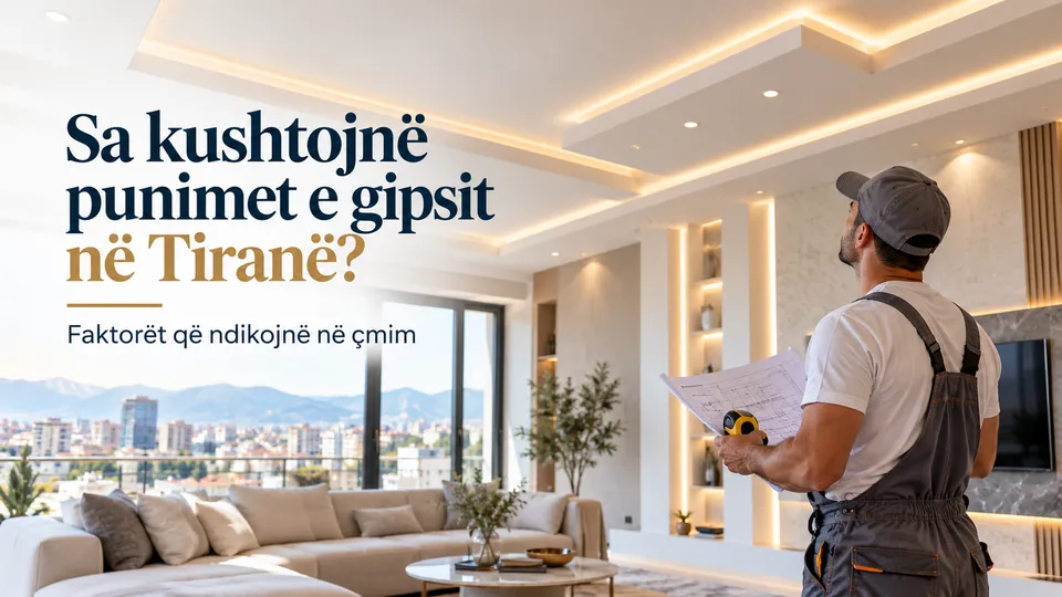 Sa Kushtojnë Punimet e Gipsit në Tiranë? Faktorët që Ndikojnë në Çmim